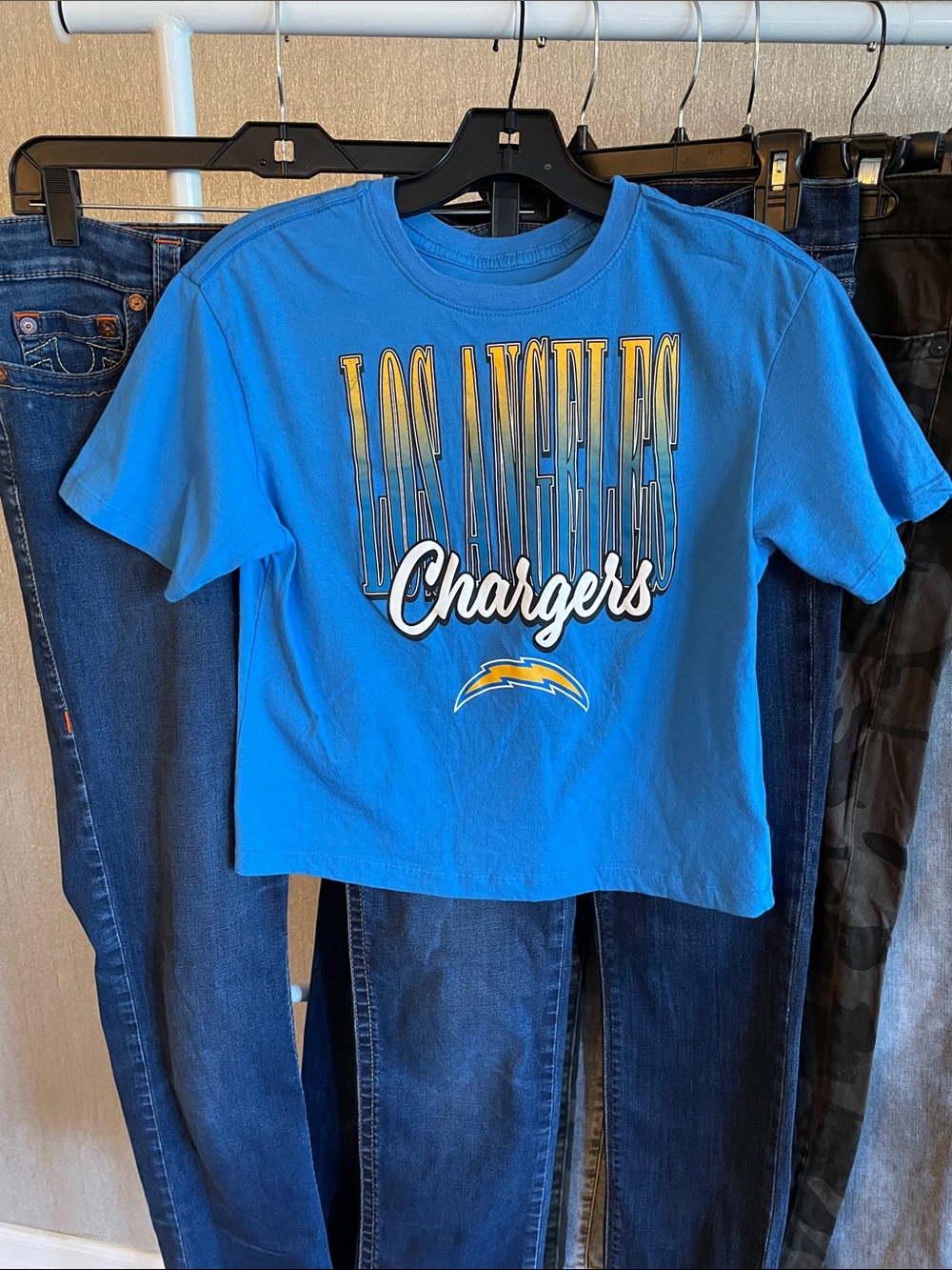 Official NFL Woman’s Tee | Los Angeles Chargers | Blue and Yellow - Picture 10 of 14